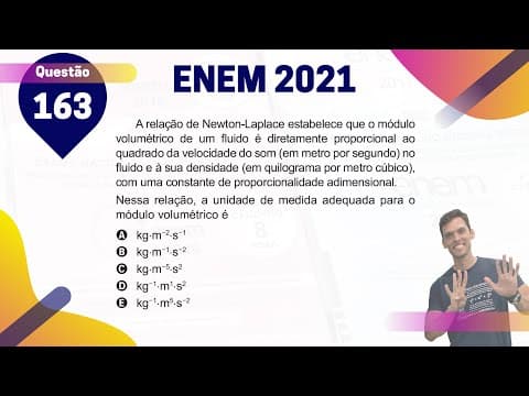 Thumbnail da aula: (Q.163 | Azul) UNIDADE de Medida - MÓDULO Volumétrico - ENEM 2021