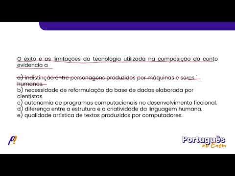 Thumbnail da aula: ENEM 2019 - ESTUDOS DO SENTIDO | “O computador, dando prioridade à busca pela própria felicidade...
