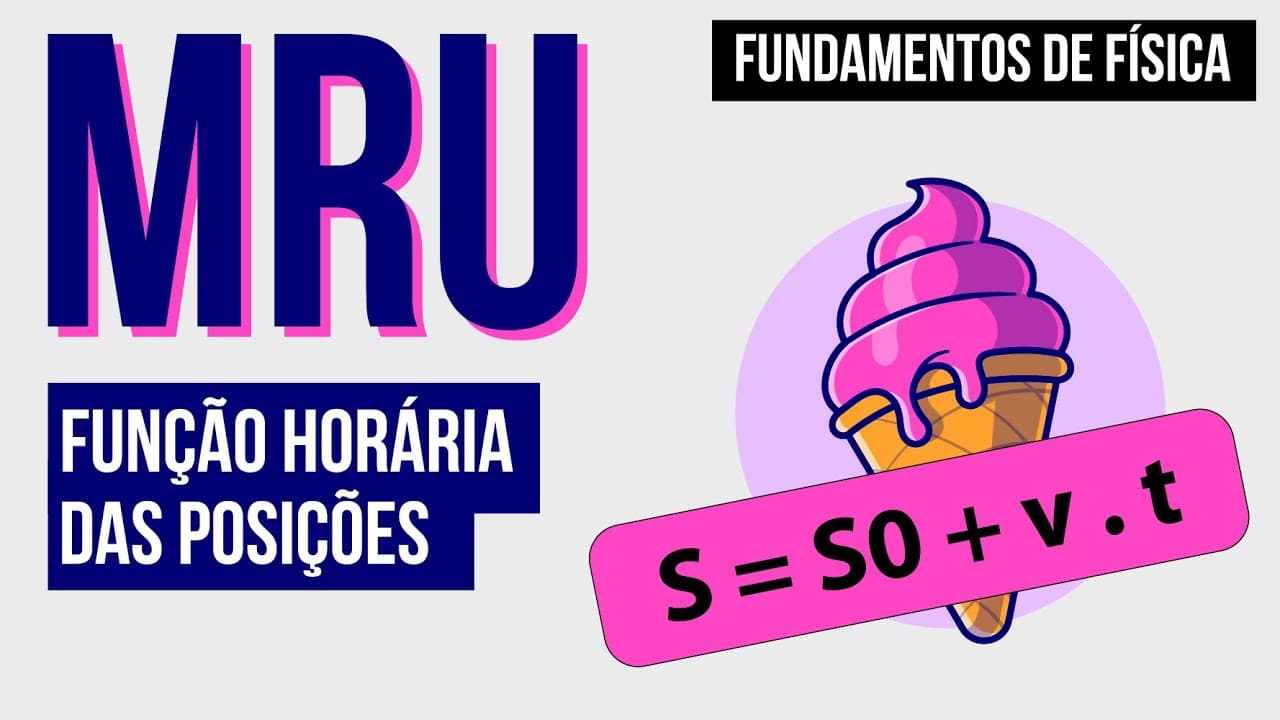 Thumbnail: MRU: função horária das posições | Fundamentos de Física Enem | Flaverson Messias Batista