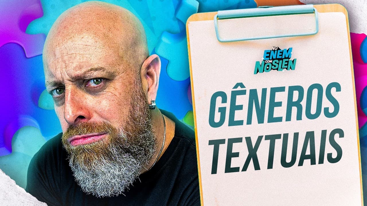 Thumbnail: Enem | Exercícios sobre Gêneros Textuais - [Professor Noslen] #professornoslen #enem