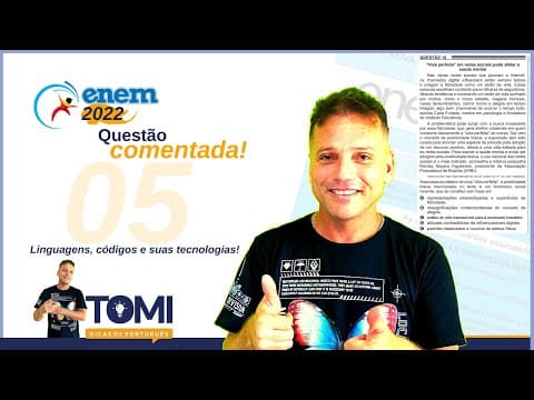 Thumbnail da aula: Enem 2022 - quarta questão de língua portuguesa comentada
