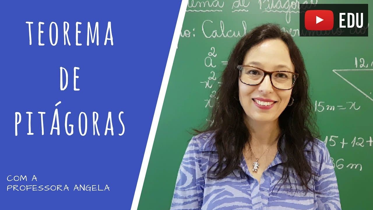 Thumbnail: Teorema de Pitágoras - Professora Angela