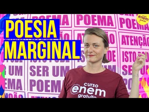 Thumbnail da aula: POESIA MARGINAL | Resumo de Literatura para o Enem