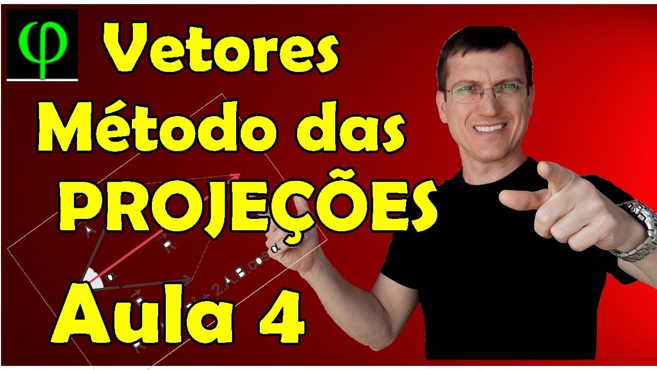 Thumbnail: Soma de Vetores - Método das PROJEÇÕES - VETORES - Aula 4 - Prof.  Marcelo Boaro