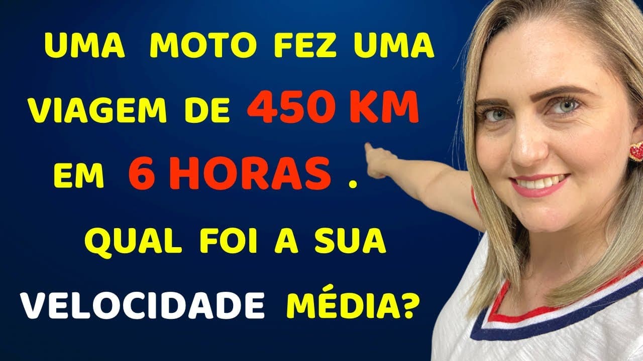 Thumbnail: CONSEGUE DESCOBRIR A VELOCIDADE ??? Matemática básica todo dia.📚🚀