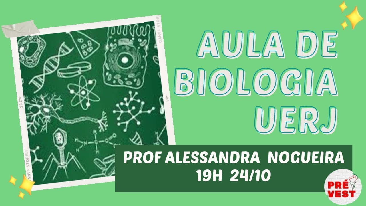 Thumbnail: Aula de Biologia Vestibular UERJ 2023
