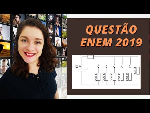 Thumbnail da aula: Enem 2019 | Eletrodinâmica | " Uma casa tem um cabo elétrico mal dimensionado ...