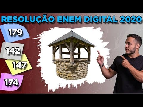Thumbnail da aula: 🟢 Questão 179 - Caderno Azul | Geometria Plana | MATEMÁTICA ENEM DIGITAL 2020
