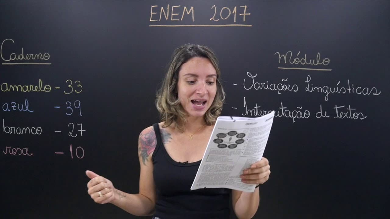 Thumbnail: ENEM 2017 - Questão 33 de Linguagens (Caderno Amarelo)