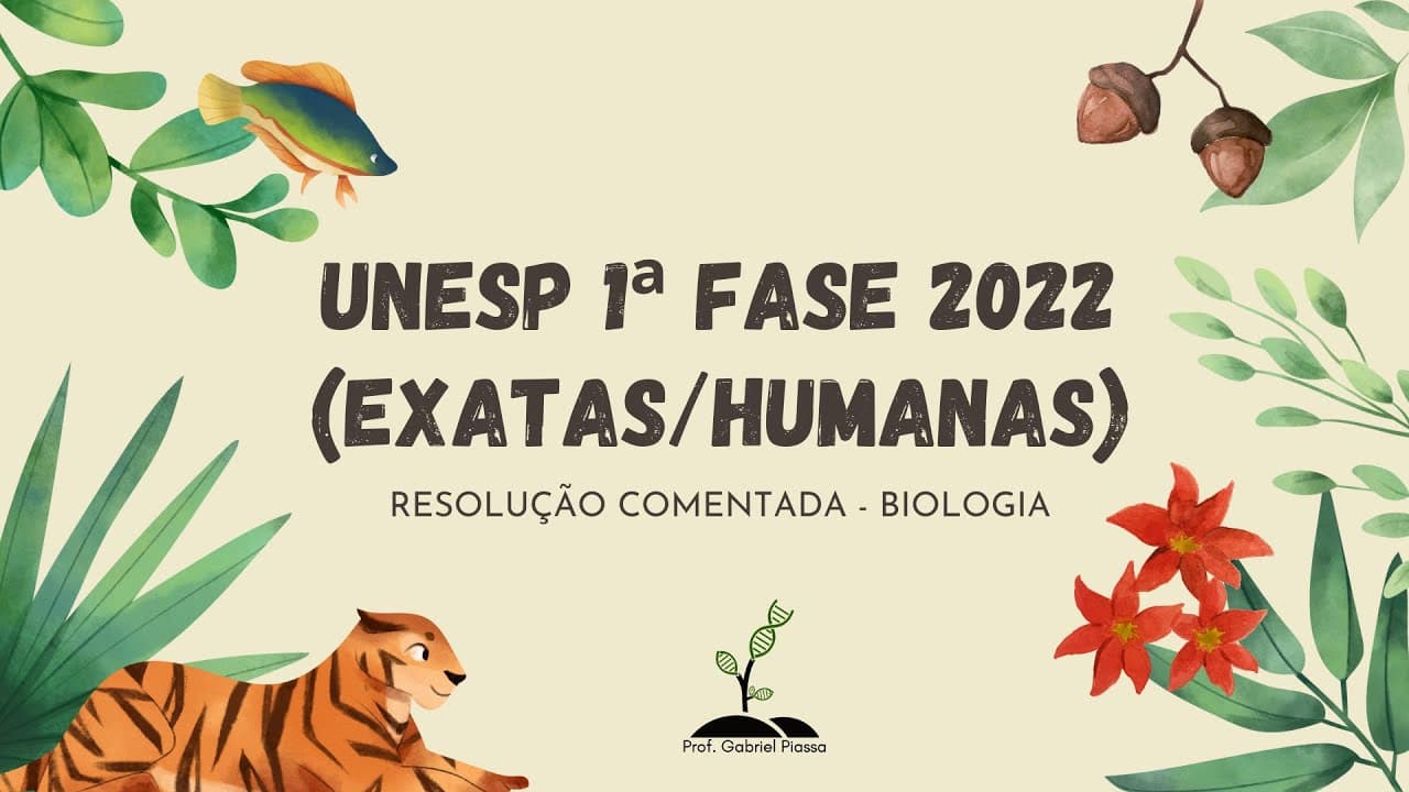 Thumbnail: Biologia UNESP 2022 1ª Fase - Resolução Comentada Prova Humanas/Exatas