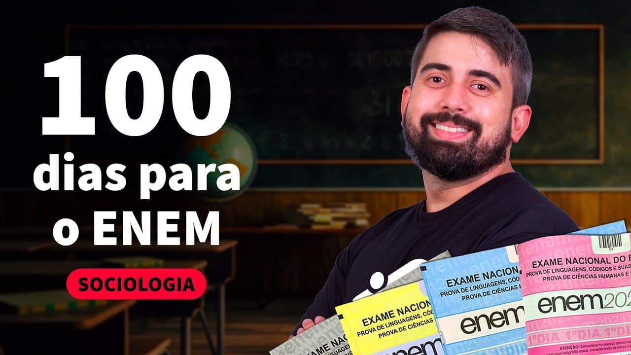 Thumbnail: SOCIOLOGIA PARA O ENEM 2024 | ASSUNTOS QUE MAIS CAEM NA PROVA | ProEnem