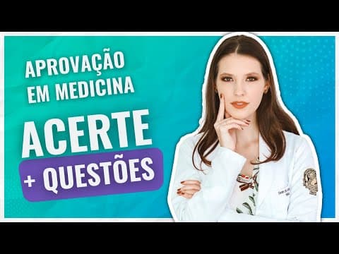 Thumbnail da aula: Como NUNCA mais errar por FALTA DE ATENÇÃO no ENEM e passar em MEDICINA!   Sarah Schollmeier