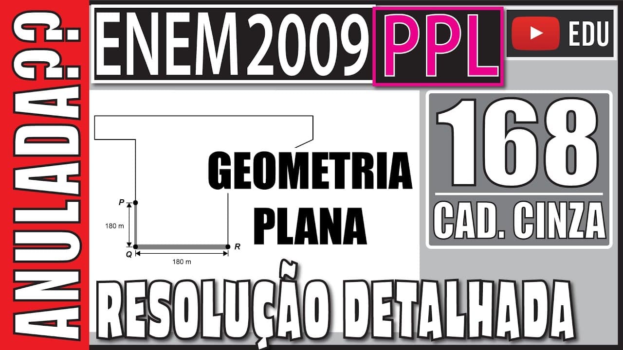 Thumbnail: [ENEM 2009 PPL] 168 📓 GEOMETRIA PLANA Uma propriedade rural tem a forma mostrada na figura a seguir