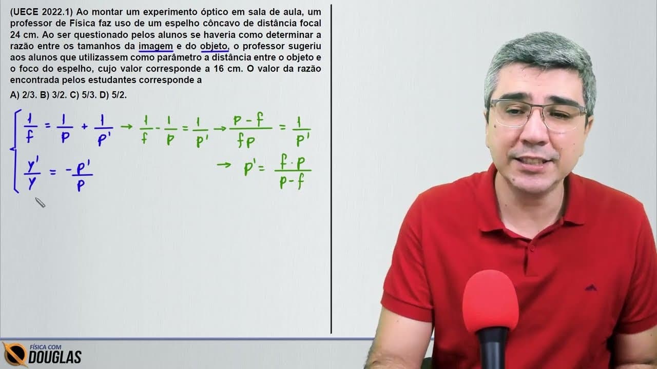 Thumbnail: Ao montar um experimento óptico em sala de aula | CURSO DE FÍSICA PARA UECE