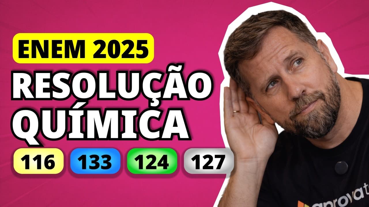 Thumbnail: ENEM 2025 QUÍMICA – Questão 116 | O despejo acidental de óleo nos oceanos tem ocasionado incontáveis