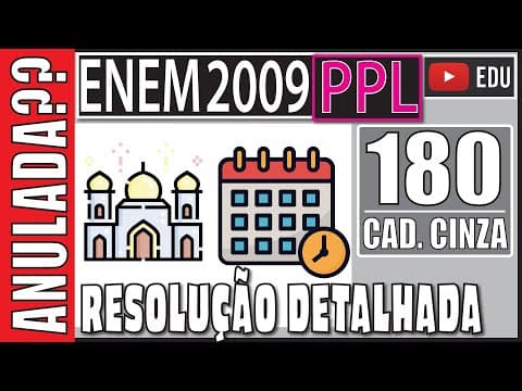 Thumbnail da aula: [ENEM 2009 PPL] 180 📓 Maomé comandou a unificação política e religiosa da Arábia. Sua saída de