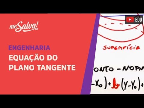 Thumbnail da aula: Equação do Plano Tangente | Engenharia | Me Salva!