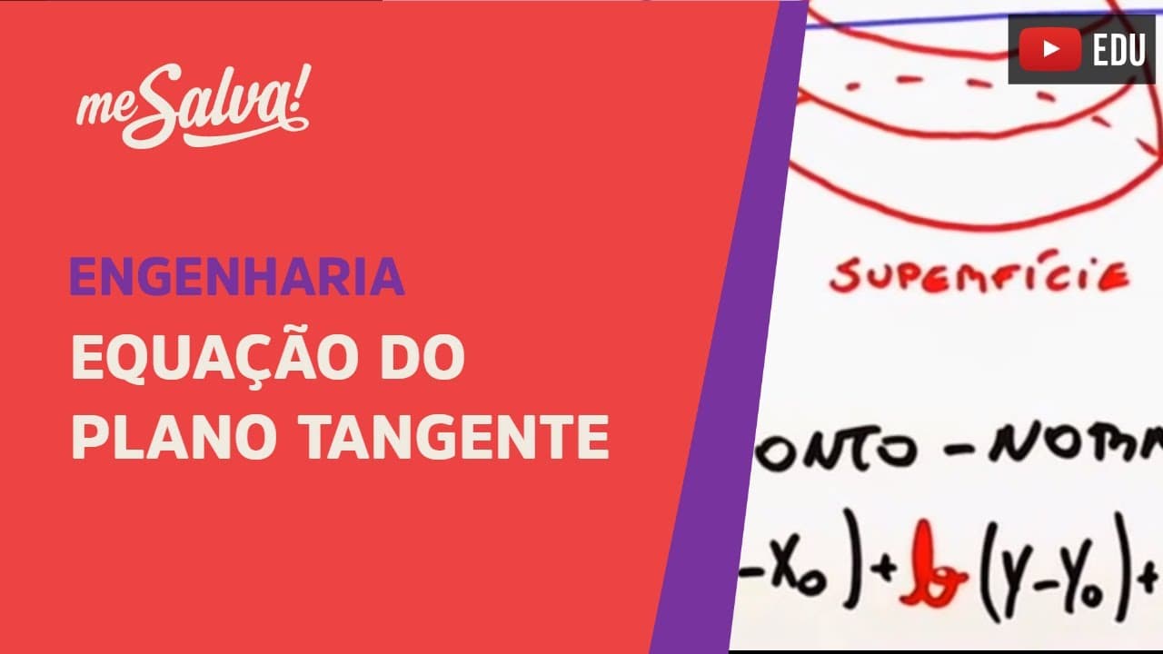 Thumbnail: Equação do Plano Tangente | Engenharia | Me Salva!
