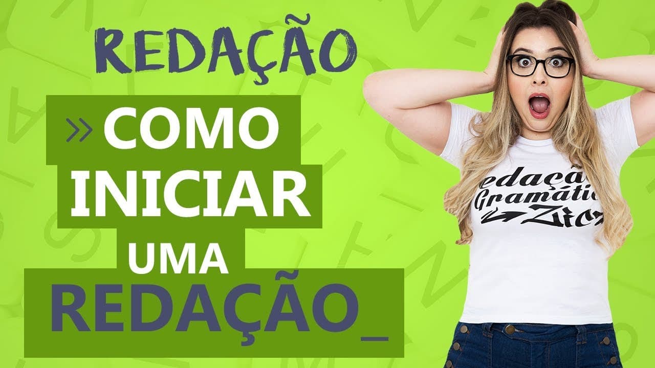 Thumbnail: 7 DICAS PARA COMEÇAR A REDAÇÃO - Profa.Pamba