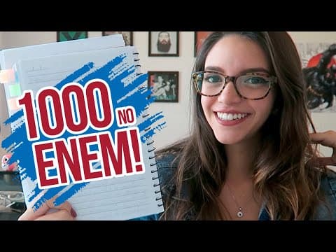 Thumbnail da aula: COMO FAZER REDAÇÃO MODELO ENEM