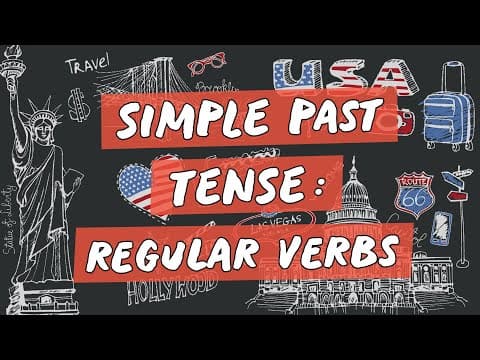 Thumbnail da aula: Simple Past Tense: Regular Verbs - Brasil Escola