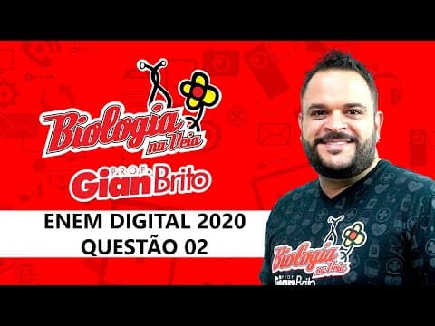 Thumbnail da aula: TEIA ALIMENTAR - ECOLOGIA NA PROVA ENEM DIGITAL 2020 - QUESTÃO 02
