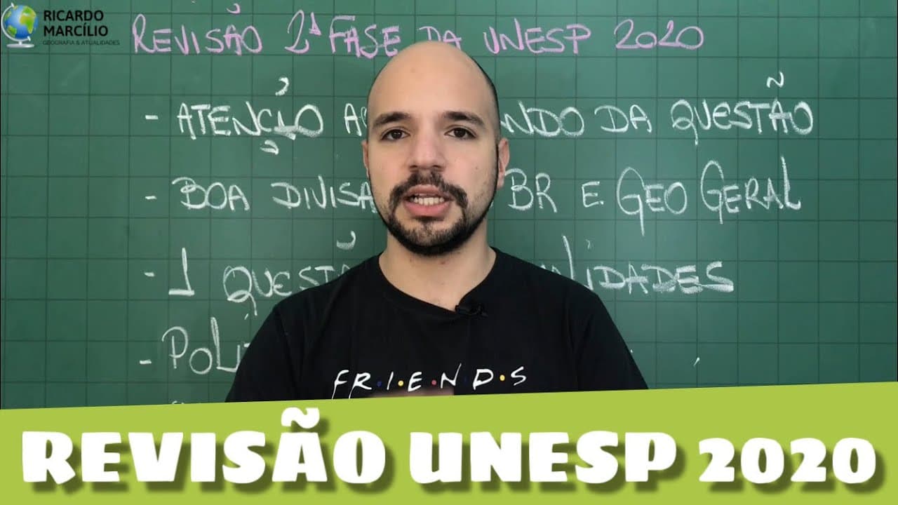 Thumbnail: O que estudar pra UNESP 2ª Fase (Geografia) | Ricardo Marcílio