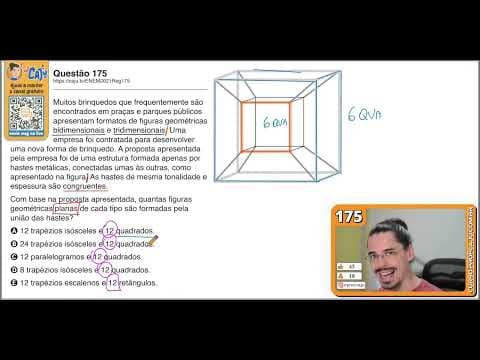 Thumbnail da aula: [ENEM 2021] 175 📘 GEOMETRIA ESPACIAL Muitos brinquedos que frequentemente são encontrados em praças