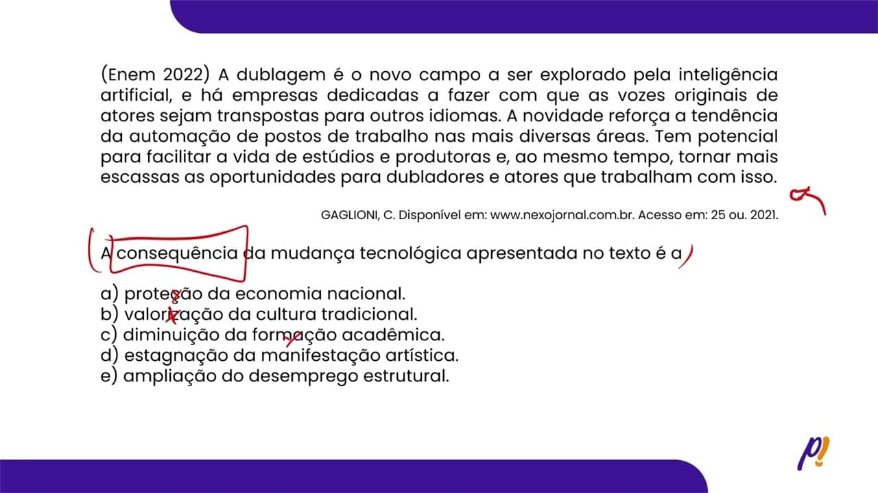 Thumbnail: ENEM 2022 - Do meio natural ao espaço da Globalização | A dublagem é o novo campo a ser explorado...