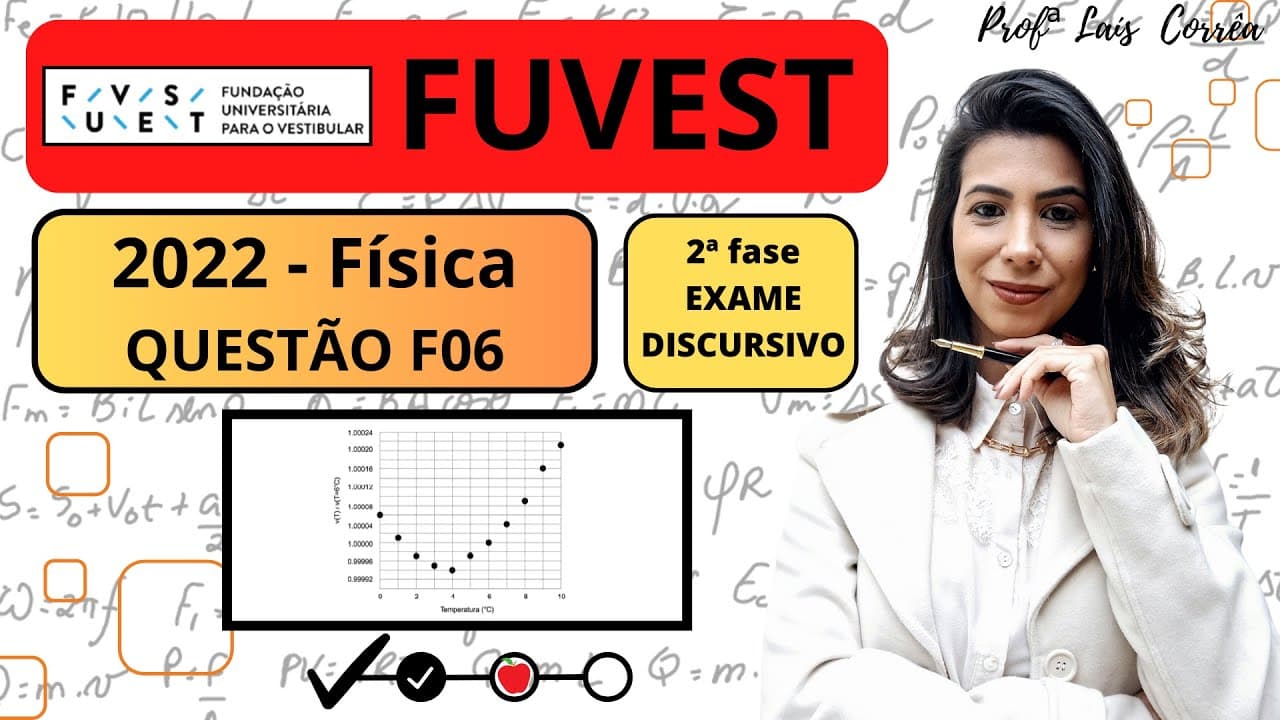 Thumbnail: 🟠 FÍSICA / FUVEST 2022 / QUESTÃO F06 / 2ª FASE / PROVA A /O último relatório do Painel ...