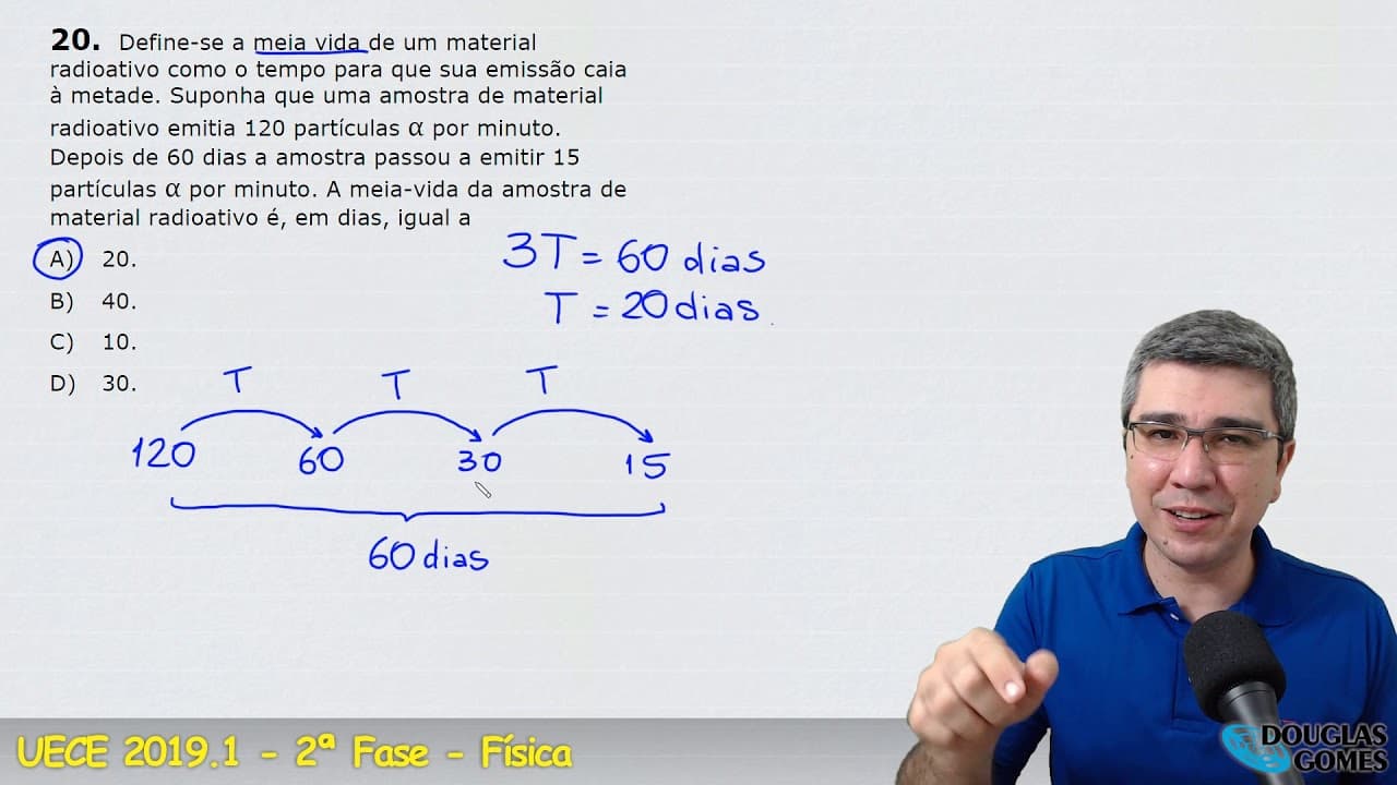 Thumbnail: Correção/resolução Vestibular UECE 2019.1 FASE 2 Q.20