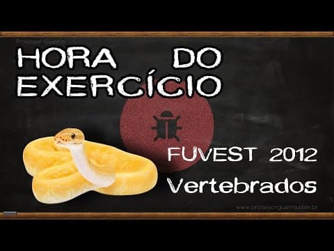 Thumbnail da aula: Vertebrados - FUVEST 2012