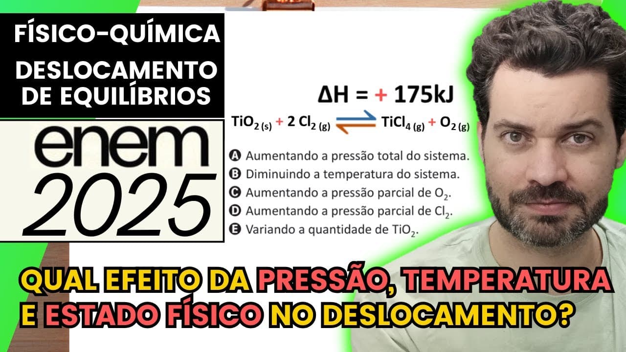 Thumbnail: ✏️ENEM 2025 | Para a produção de titânio metálico ou dióxido de titânio puros, é necessário fazer a