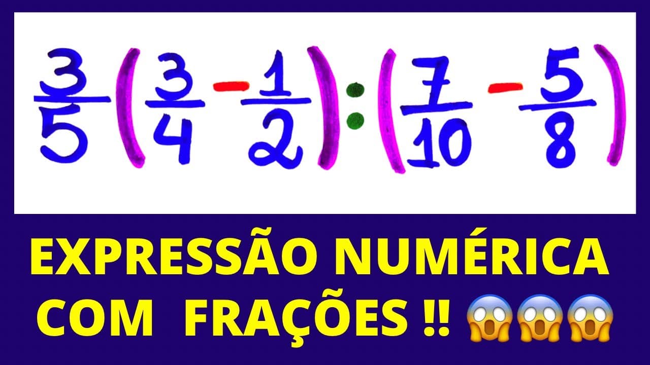 Thumbnail: 😫 PARE AGORA DE SOFRER COM FRAÇÕES!! VEM APRENDER COMIGO!!