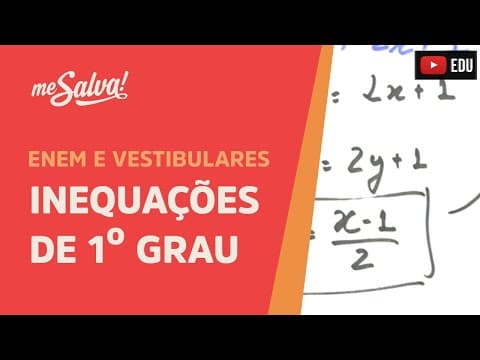 Thumbnail da aula: Me Salva! INE01 - Inequações de primeiro grau