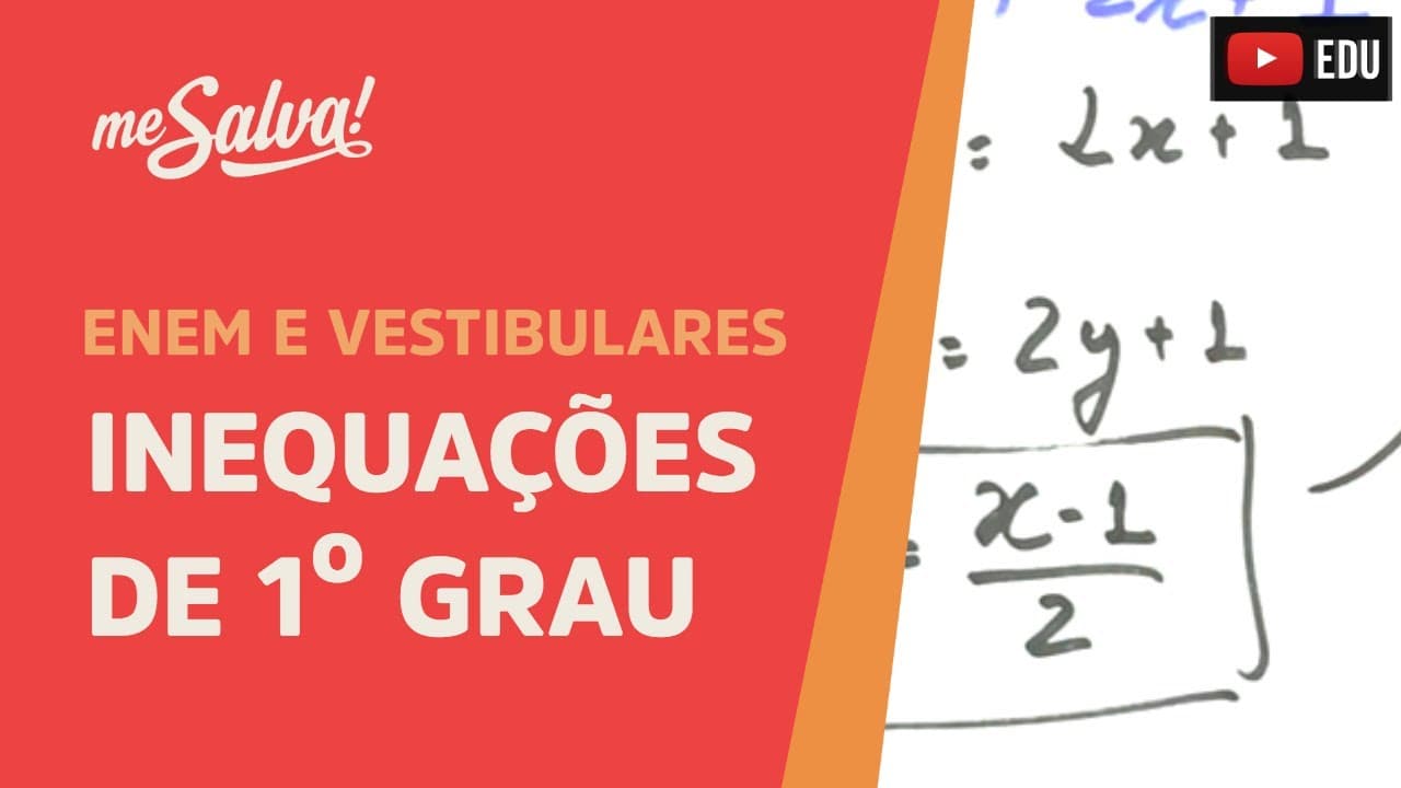 Thumbnail: Me Salva! INE01 - Inequações de primeiro grau