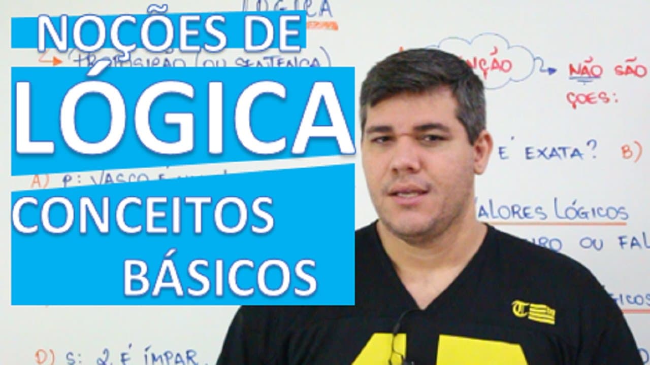Thumbnail: LÓGICA: PROPOSIÇÕES, VALOR LÓGICO, PRINCÍPIOS LÓGICOS  E NEGAÇÃO
