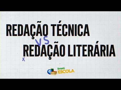 Thumbnail da aula: Diferenças entre redação técnica e redação literária - Brasil Escola