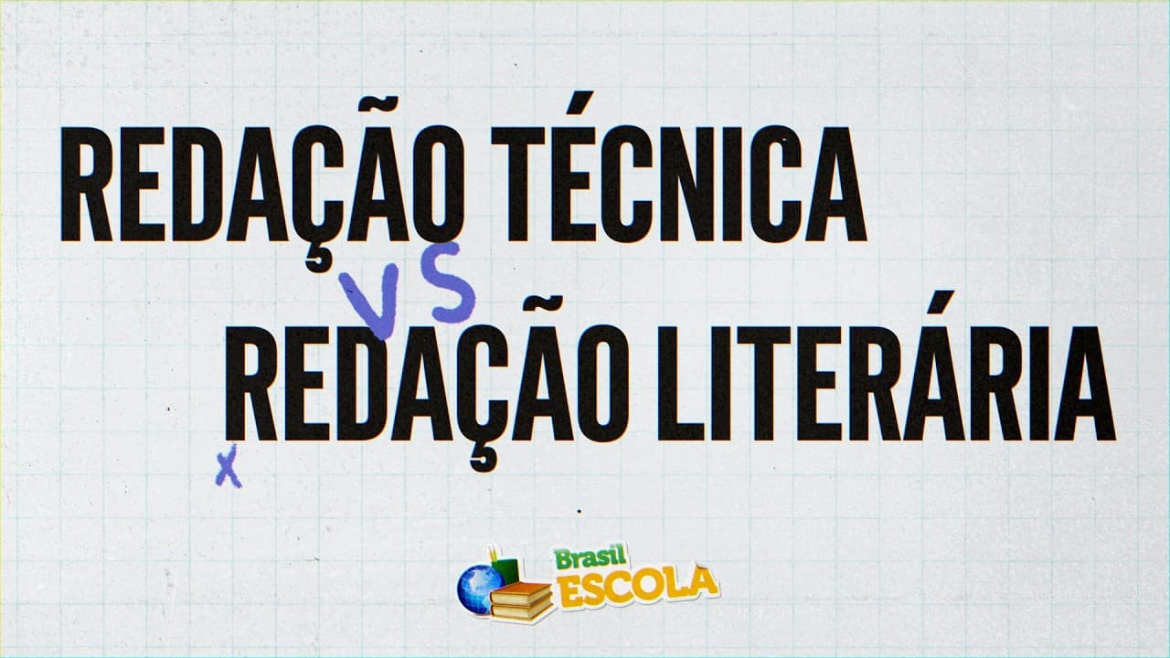 Thumbnail: Diferenças entre redação técnica e redação literária - Brasil Escola