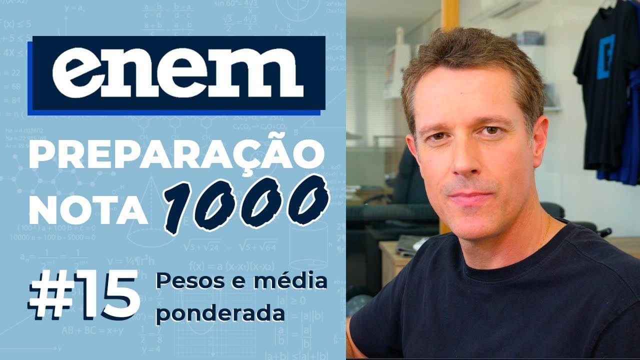 Thumbnail: ENEM: preparação nota 1000 ✅ Pesos e Média Ponderada