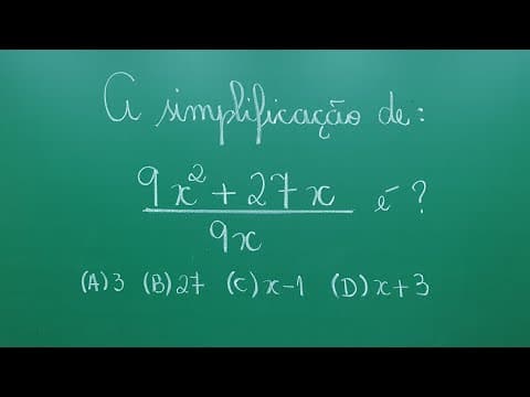 Thumbnail da aula: FATOR COMUM EM EVIDÊNCIA - FATORAÇÃO - Professora Angela Matemática