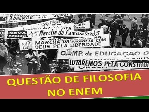 Thumbnail da aula: QUESTÃO DE FILOSOFIA NO ENEM  - CULTURA ENGAJADA