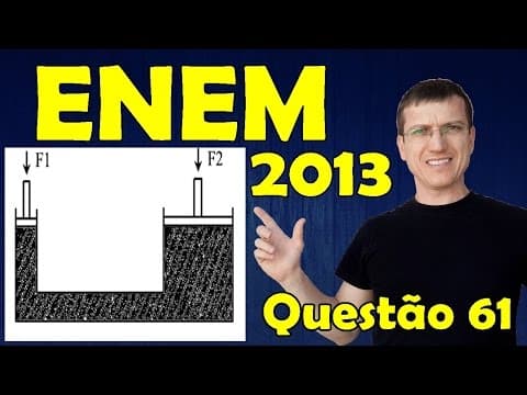 Thumbnail da aula: ENEM 2013 - Questão 61 resolvida (Caderno Azul) - Física - Mecânica - Prof. Marcelo Boaro