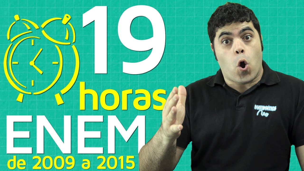 Thumbnail: 19 Horas de Resolução de Questões de Matemática do ENEM de 2009 até 2015