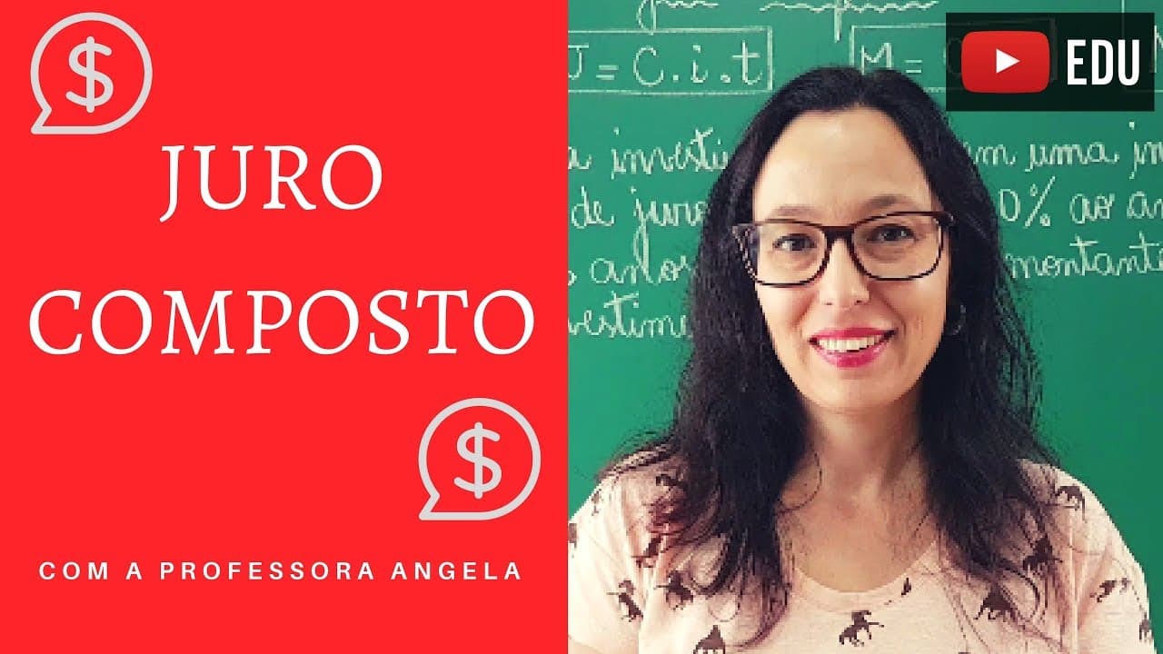 Thumbnail: JURO COMPOSTO - Professora Angela Matemática