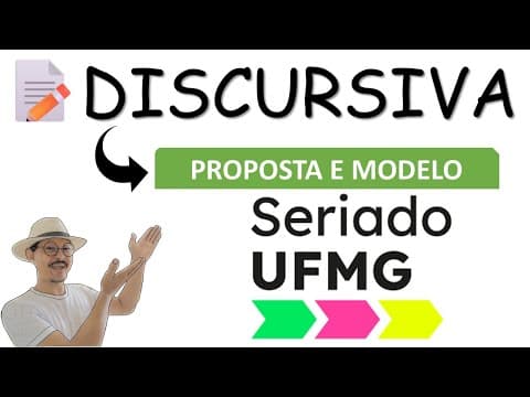 Thumbnail da aula: Questão Discursiva Interdisciplinar para UFMG (Parte 1)