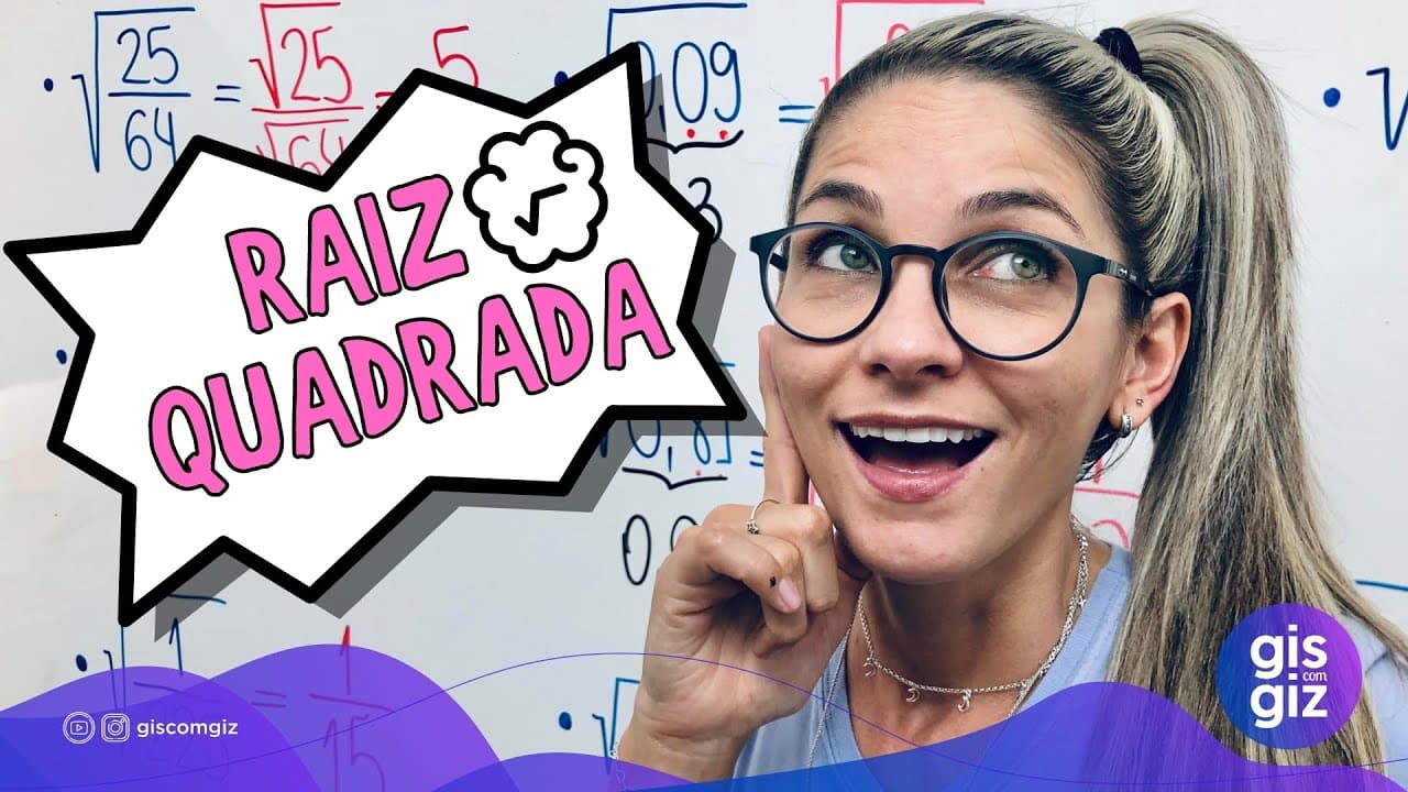 Thumbnail: RAIZ QUADRADA DE NÚMEROS RACIONAIS | RAIZ QUADRADA DE FRACAO E NÚMEROS DECIMAIS \Prof. Gis/