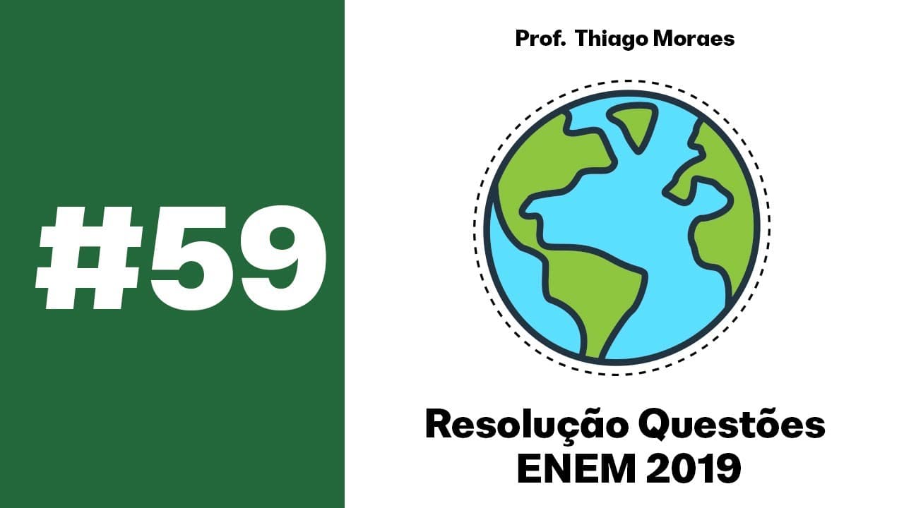 Thumbnail: ENEM 2019: A divisão política do mundo como apresentada na imagem seria possível caso o planeta...