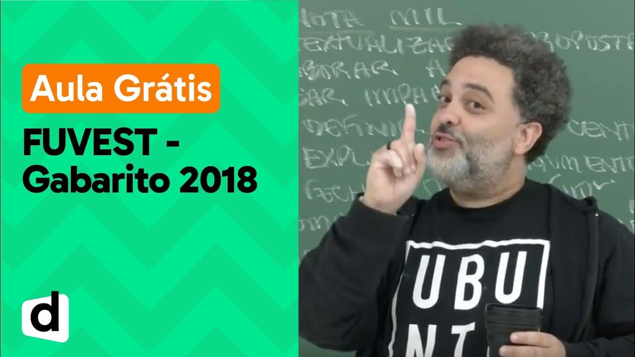 Thumbnail: AO VIVO | REVISÃO FUVEST - PORTUGUÊS - GABARITO 2018 | DESCOMPLICA