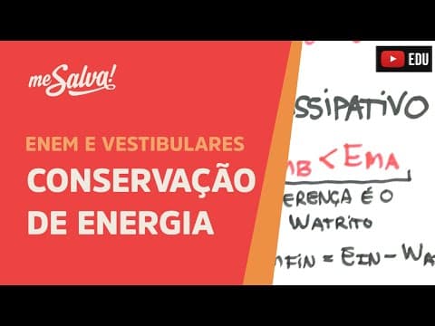 Thumbnail da aula: Me Salva! ENE05 - Conservação de Energia (teoria)